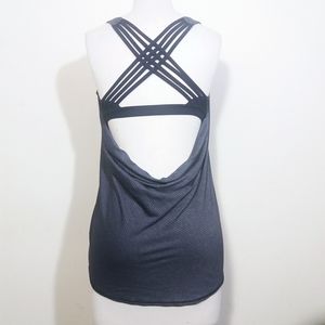 Lululemon Strappy Drape back yoga Bra top Gray 8